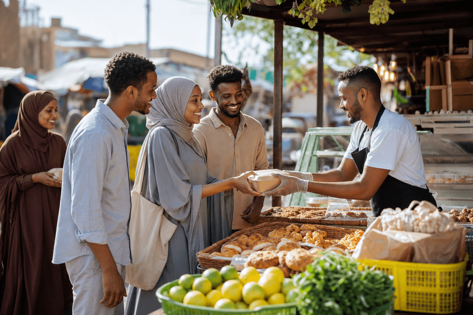 Community connecting over affordable quality food in Somalia