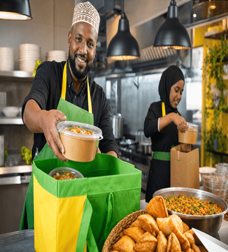 Restaurant and food vendor partnerships on Ka Macaash